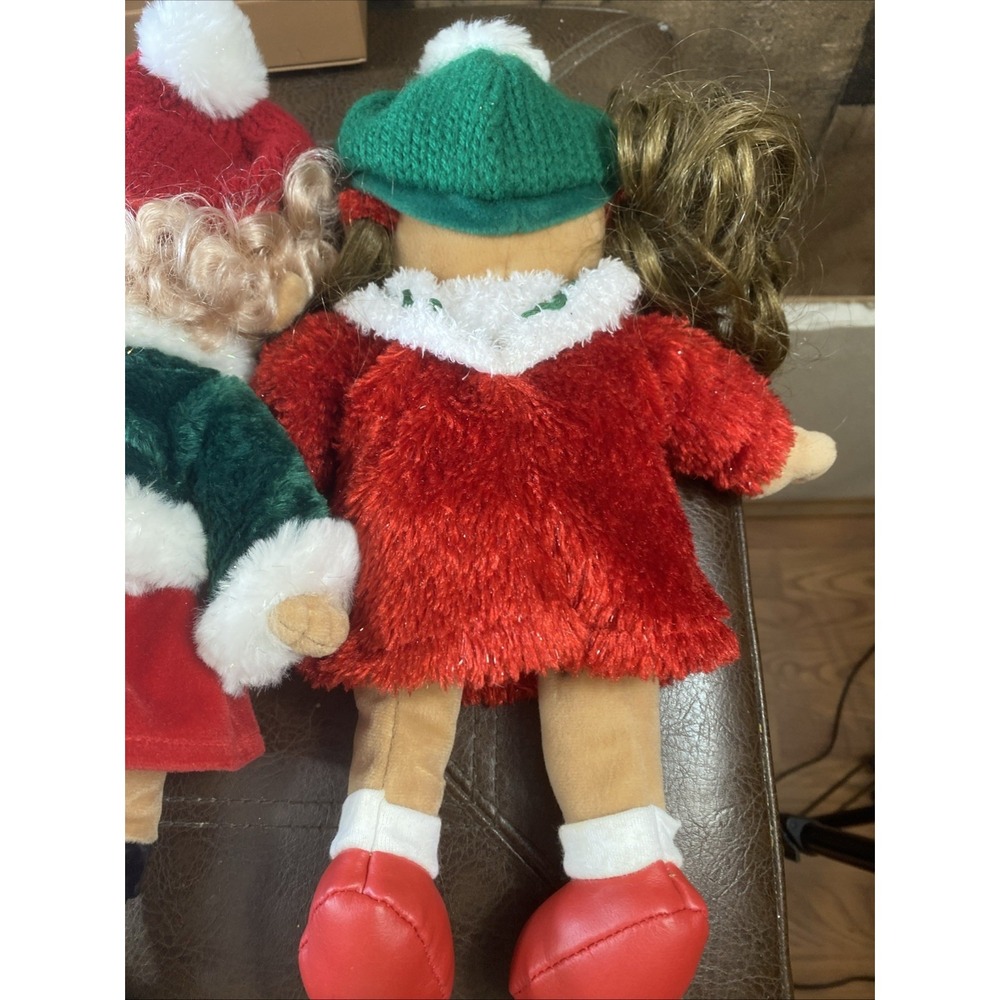 Lot of 3 Vintage 2001 Commonwealth Christmas Holiday Snowflake Dolls Plush 12" - Picture 9 of 16